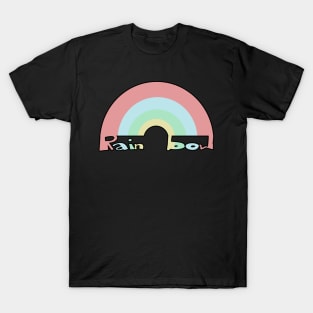 Pastell Rainbow Goth Emo Punkrock T-Shirt